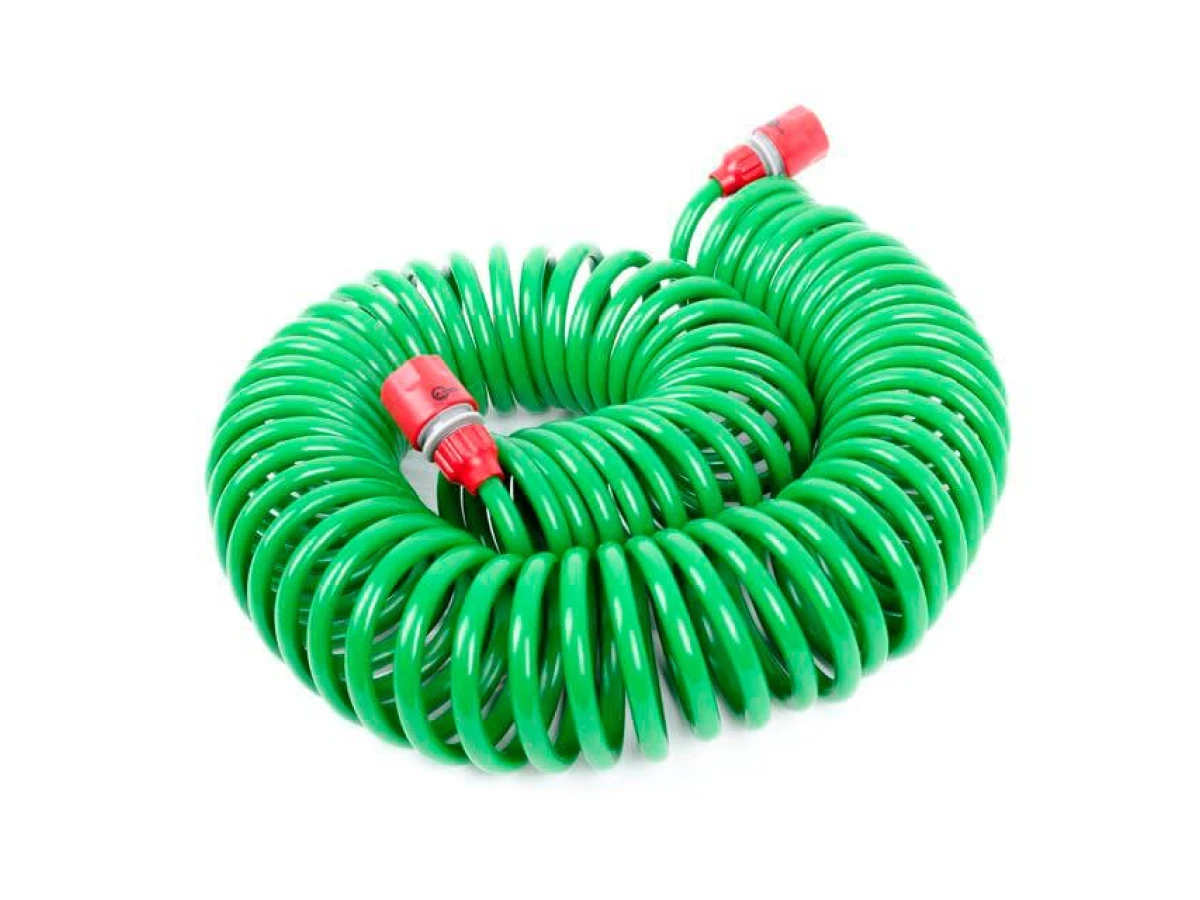 Шланг спіральний 15 м з конекторами INTERTOOL GE-4002 