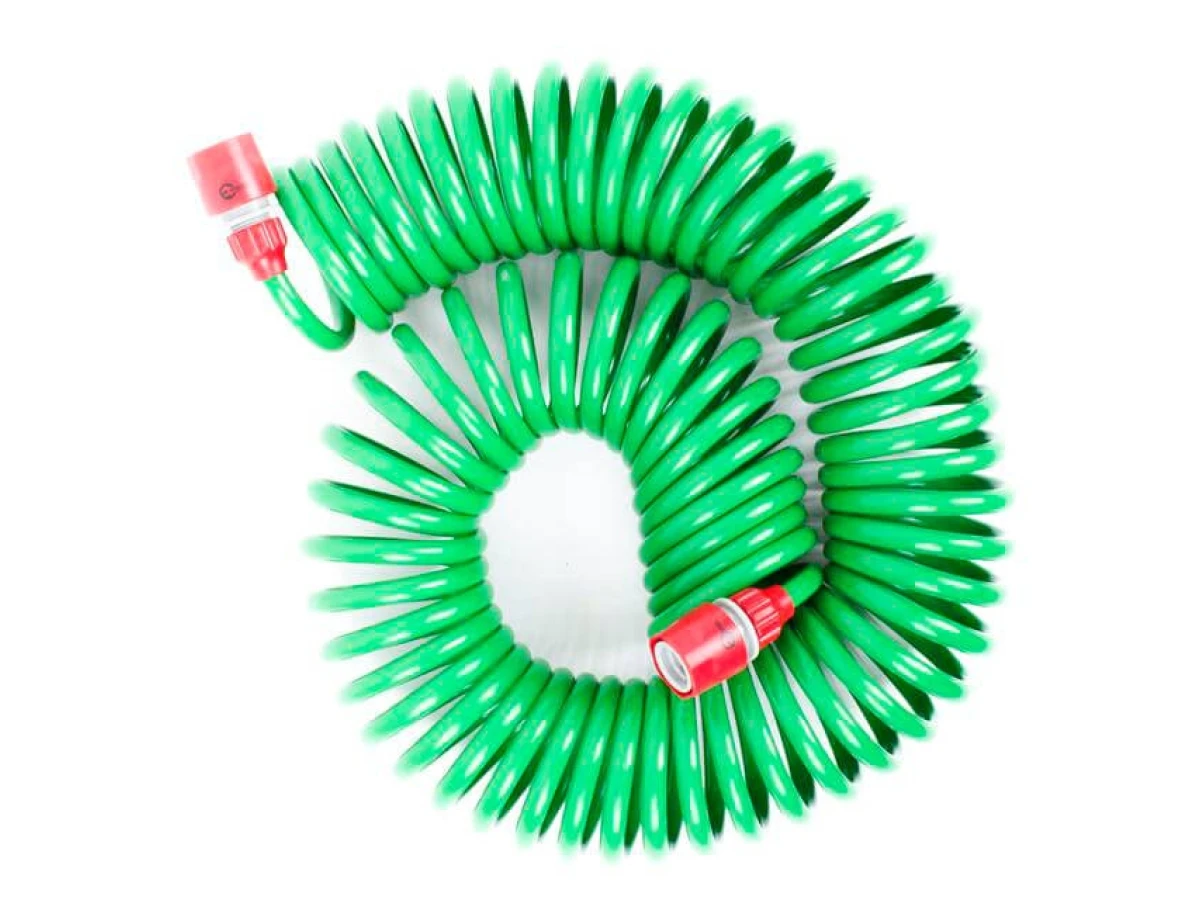 Шланг спіральний 15 м з конекторами INTERTOOL GE-4002 