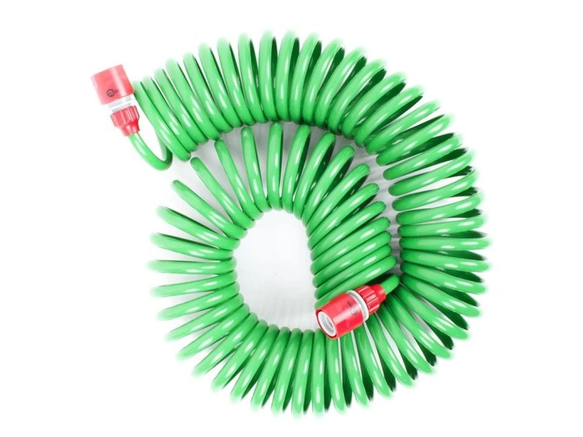 Шланг спіральний 15 м з конекторами INTERTOOL GE-4002 
