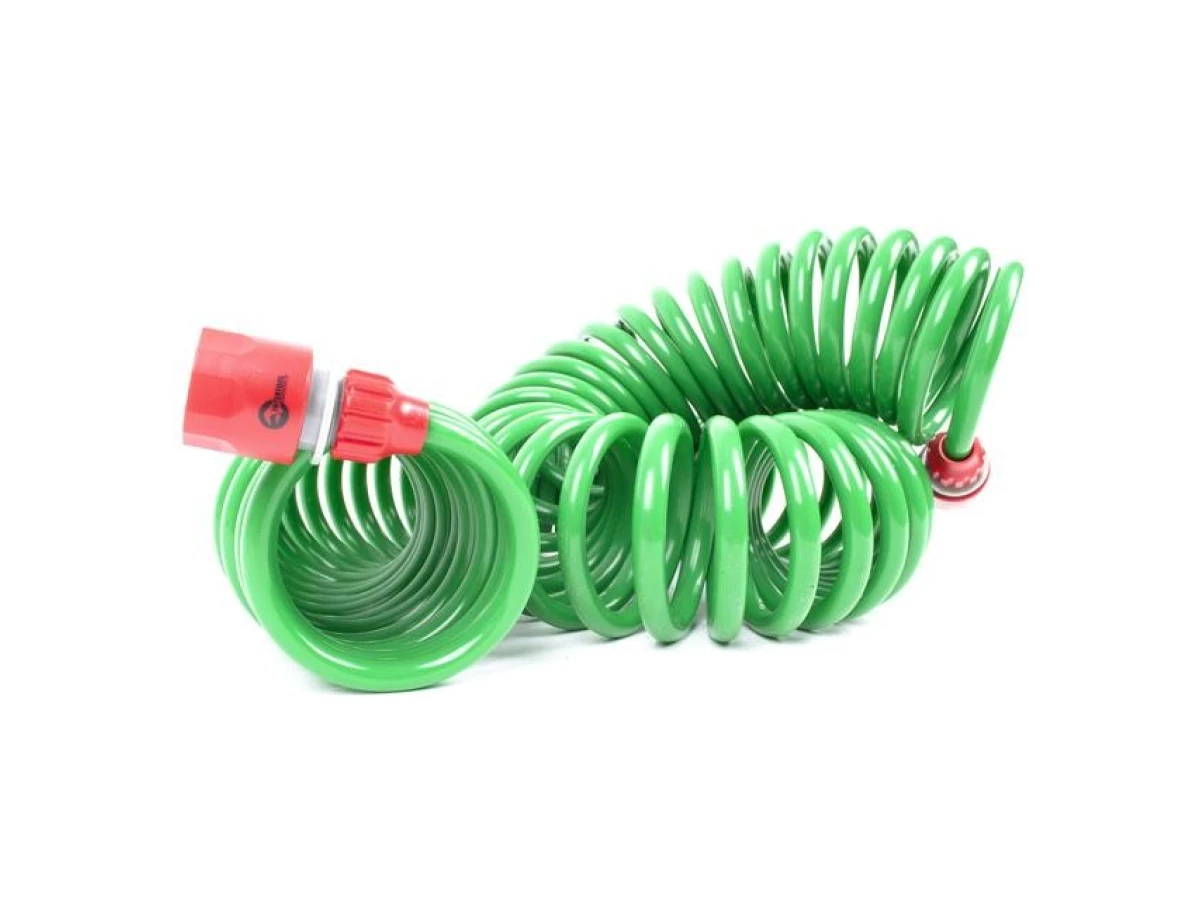 Шланг спіральний 15 м з конекторами INTERTOOL GE-4002 