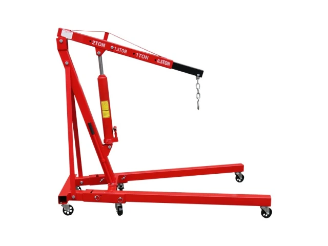 Гидравлический подкатной кран-съемник двигателя 2 т INTERTOOL GT0808 