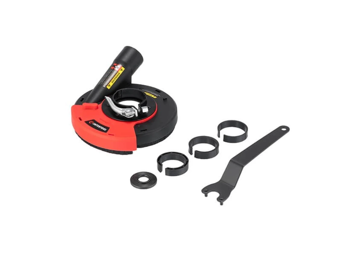 Кожух с пылеотводом под УШМ 125 мм, для шлифовки INTERTOOL ST-0004 