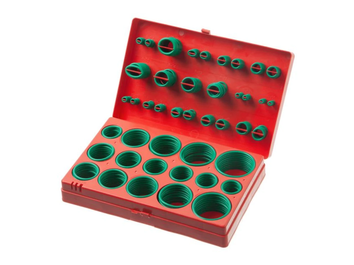 Комплект резиновых уплотнительных колец, 419 ед, зеленые INTERTOOL AT-5419 