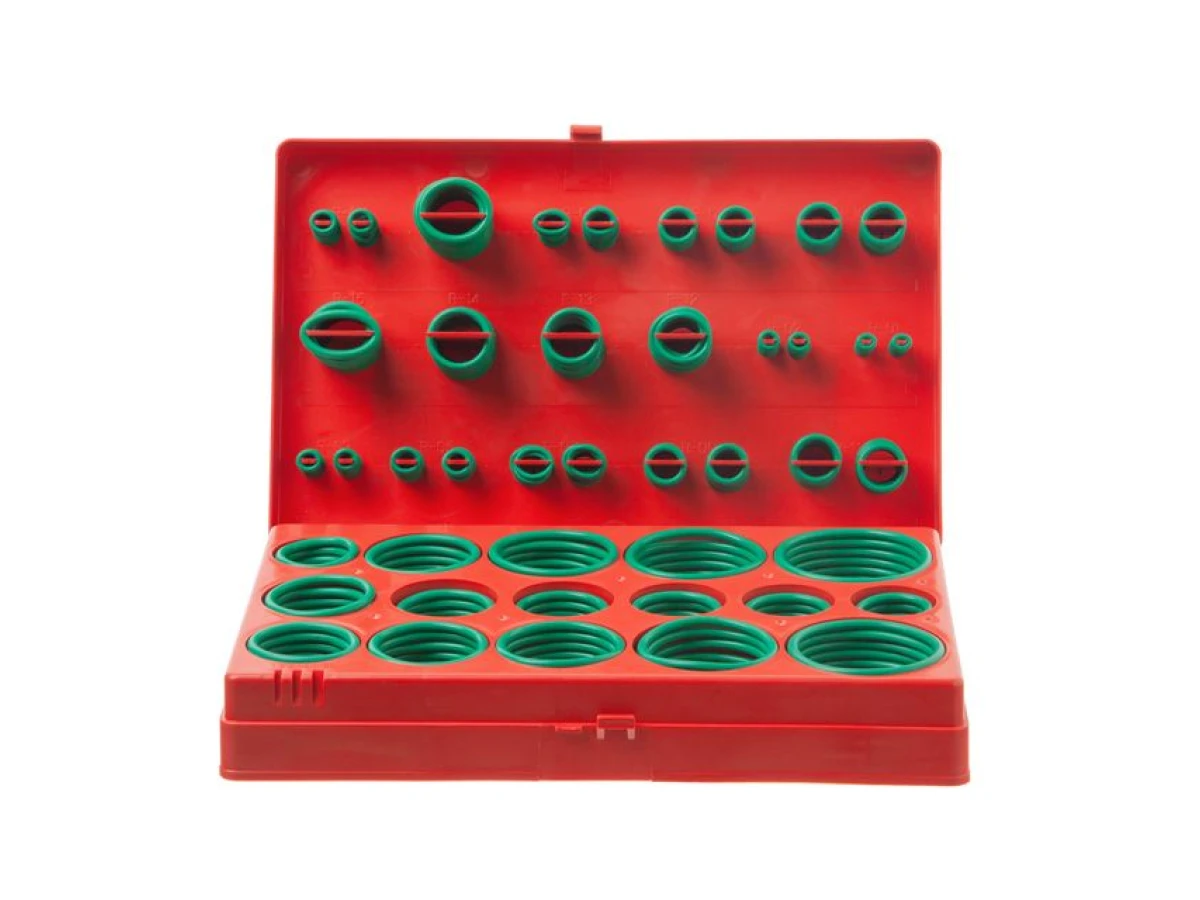 Комплект резиновых уплотнительных колец, 419 ед, зеленые INTERTOOL AT-5419 