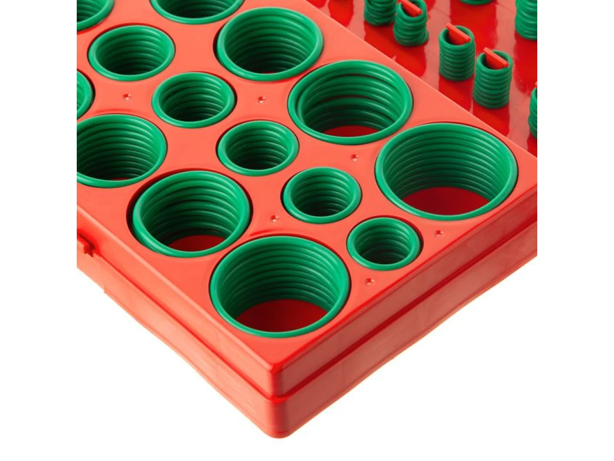 Комплект резиновых уплотнительных колец, 419 ед, зеленые INTERTOOL AT-5419 