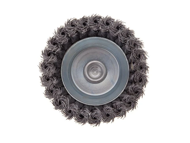 Щітка чашкова 100 мм для дриля, 1/4" (пучки плетеного дроту) INTERTOOL BT-3100 