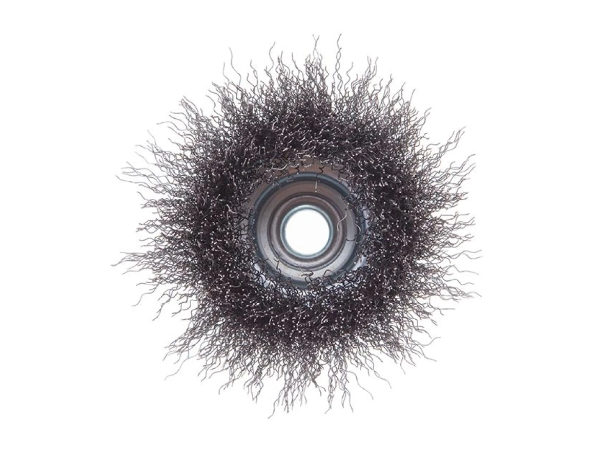 Щітка чашкова 85 мм, для КШМ, М14 (кручений дріт) INTERTOOL BT-1085 