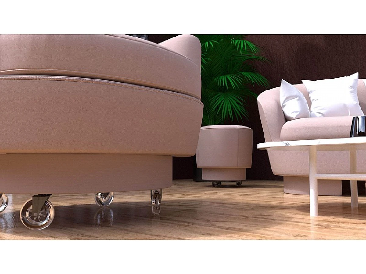 Ролик D-50 мм полиуритановый с пластиной ДС 