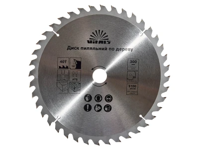 Диск пиляльний Vitals по дереву 300*30/25,4 ATB 40