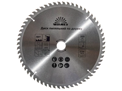 Диск пиляльний Vitals по дереву 300*30/25,4 ATB 60