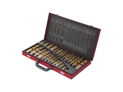 Набір свердел HSS 230 од. в металевому кейсі INTERTOOL SD-0309