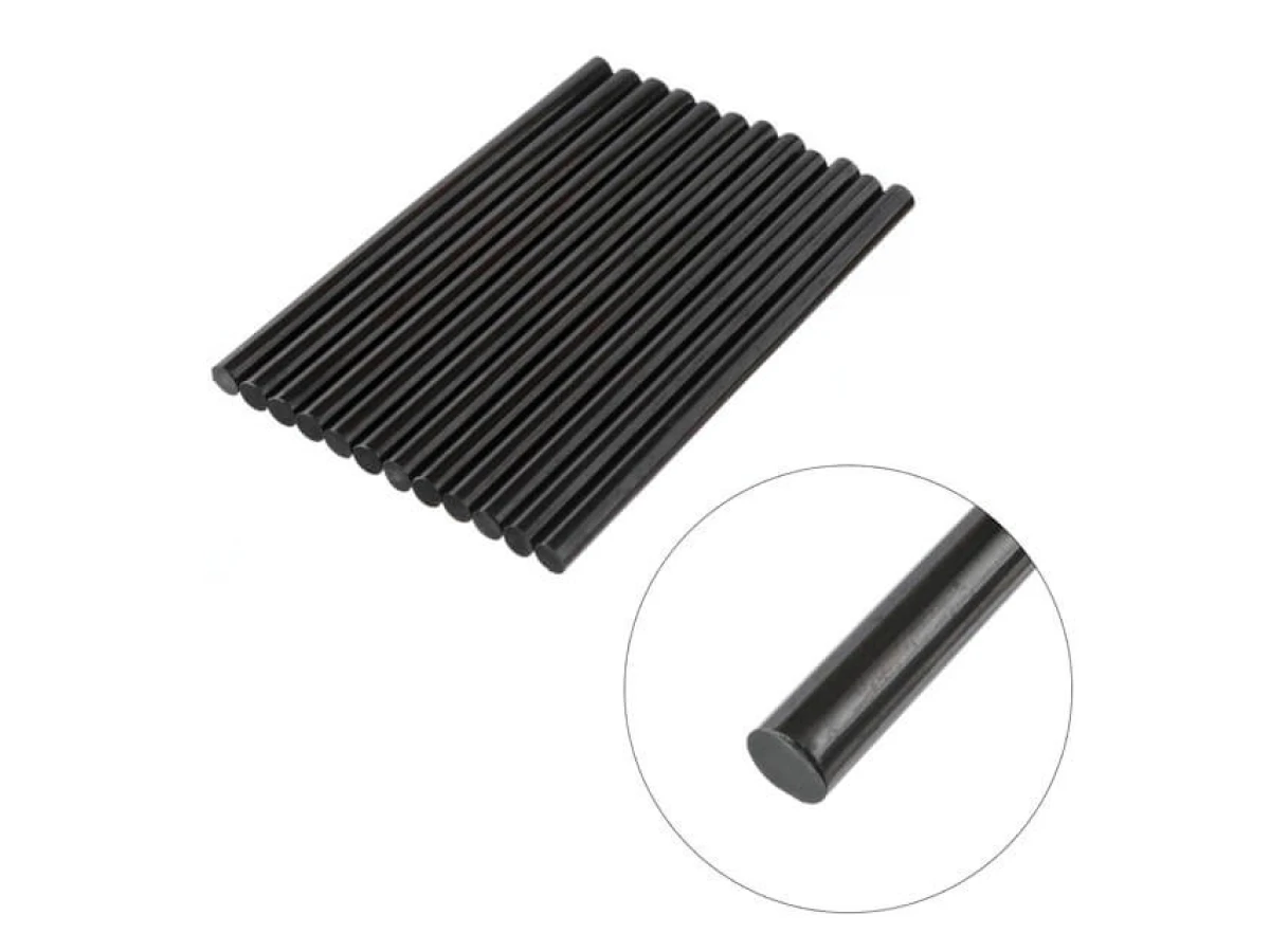 Комплект стрижнів клейових чорних 11,2 мм * 200 мм, 12 шт INTERTOOL RT-1023 