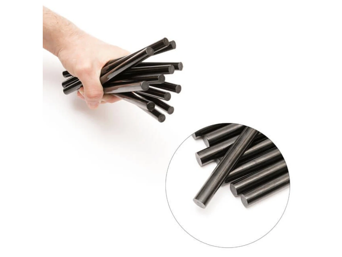 Комплект стрижнів клейових чорних 11,2 мм * 200 мм, 12 шт INTERTOOL RT-1023 