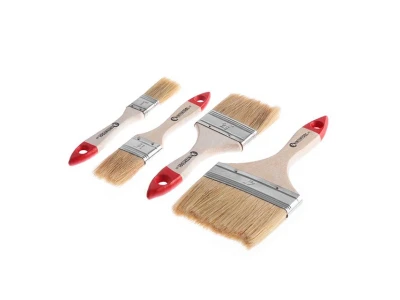 Набір пензлів флейцевих 25; 36; 63; 102 мм, 4 од. INTERTOOL KT-1004