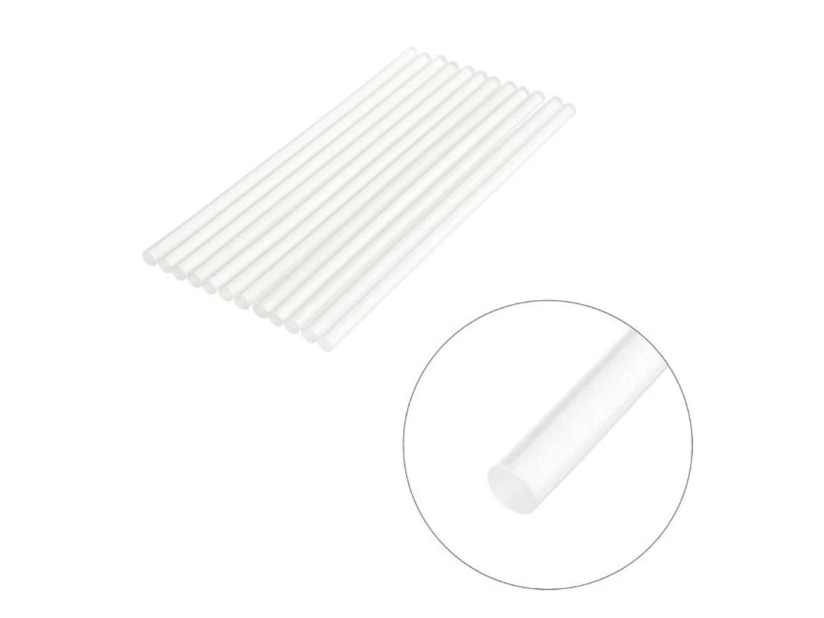 Комплект стрижнів клейових флуоресцентних 7,4 мм * 200 мм, 12 шт INTERTOOL RT-1040 