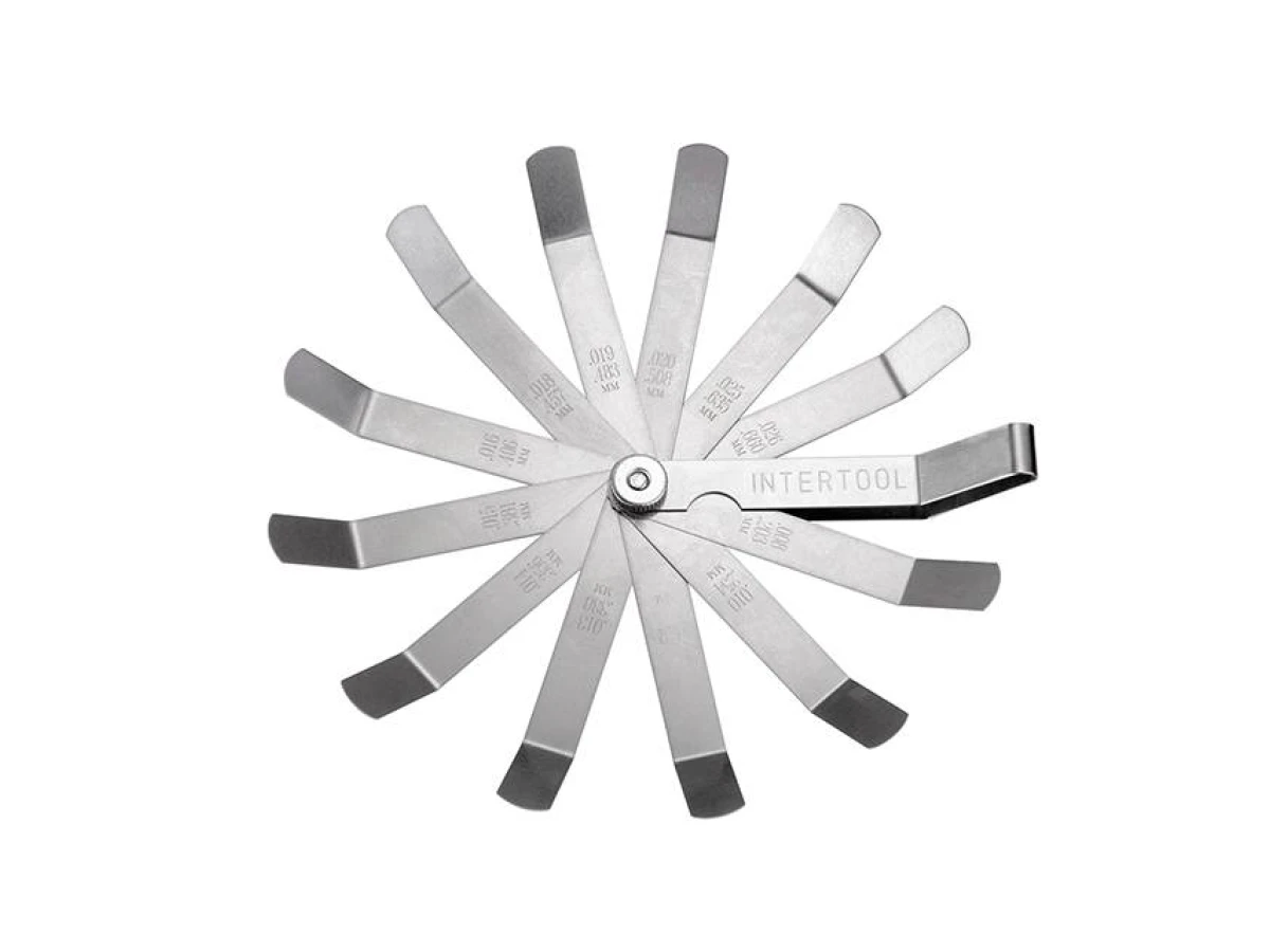 Комплект щупів зігнутих 0.203-0,660 мм, 12 шт INTERTOOL AT-0005 