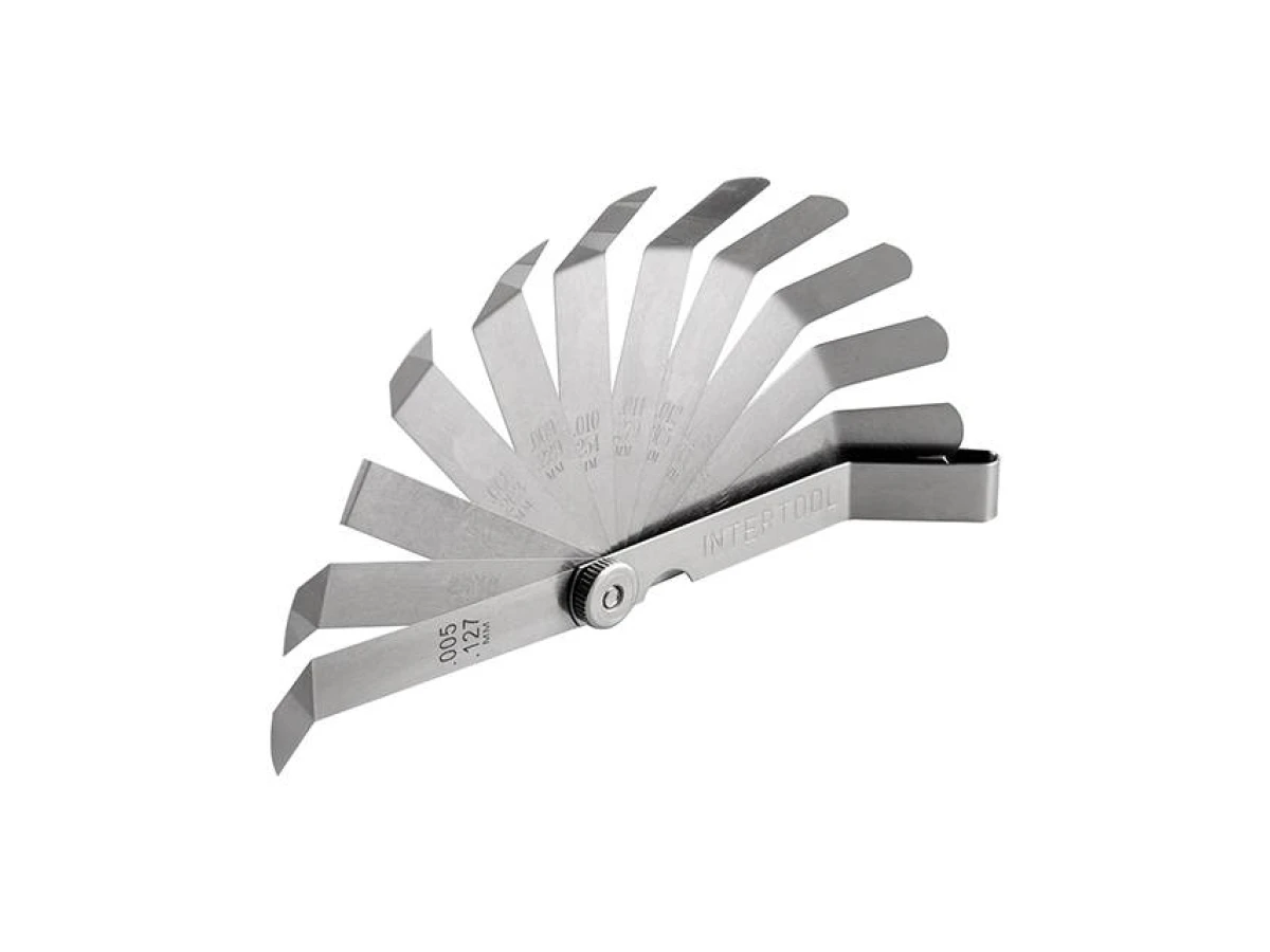 Комплект щупів зігнутих 0,127-0,508 мм, 16 шт INTERTOOL AT-0006 