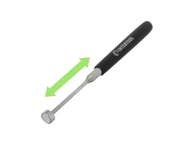 Захват магнітний телескопічний 130-640 мм, 2.25 кг INTERTOOL ET-1006 