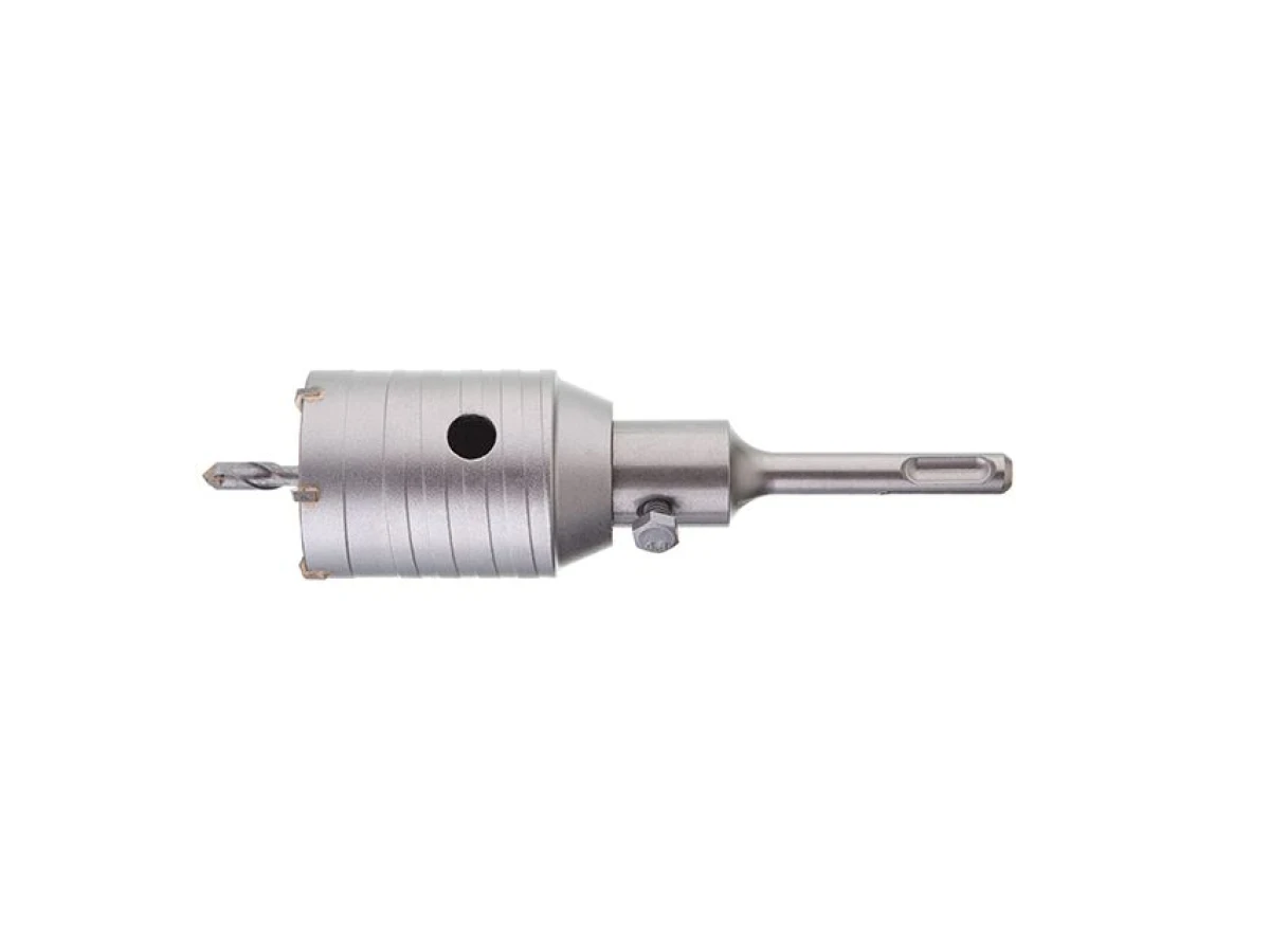 Комплект: Свердло корончасте по бетону 50мм + Перехідник SDS Plus 100мм INTERTOOL SD-7050 