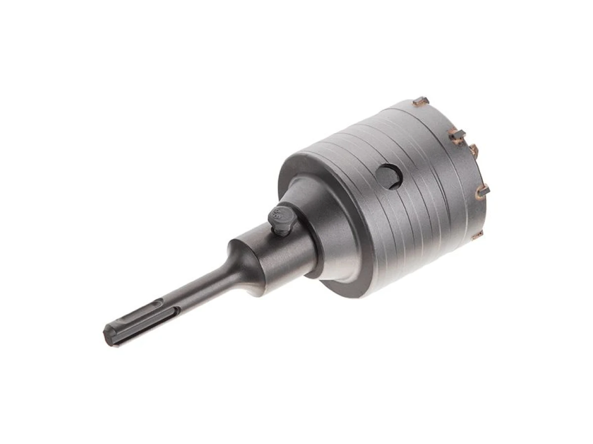 Комплект: Свердло корончасте по бетону 65мм + Перехідник SDS Plus 100мм INTERTOOL SD-7065 