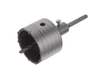 Комплект: Свердло корончасте по бетону 80мм + Перехідник SDS Plus 100мм INTERTOOL SD-7080