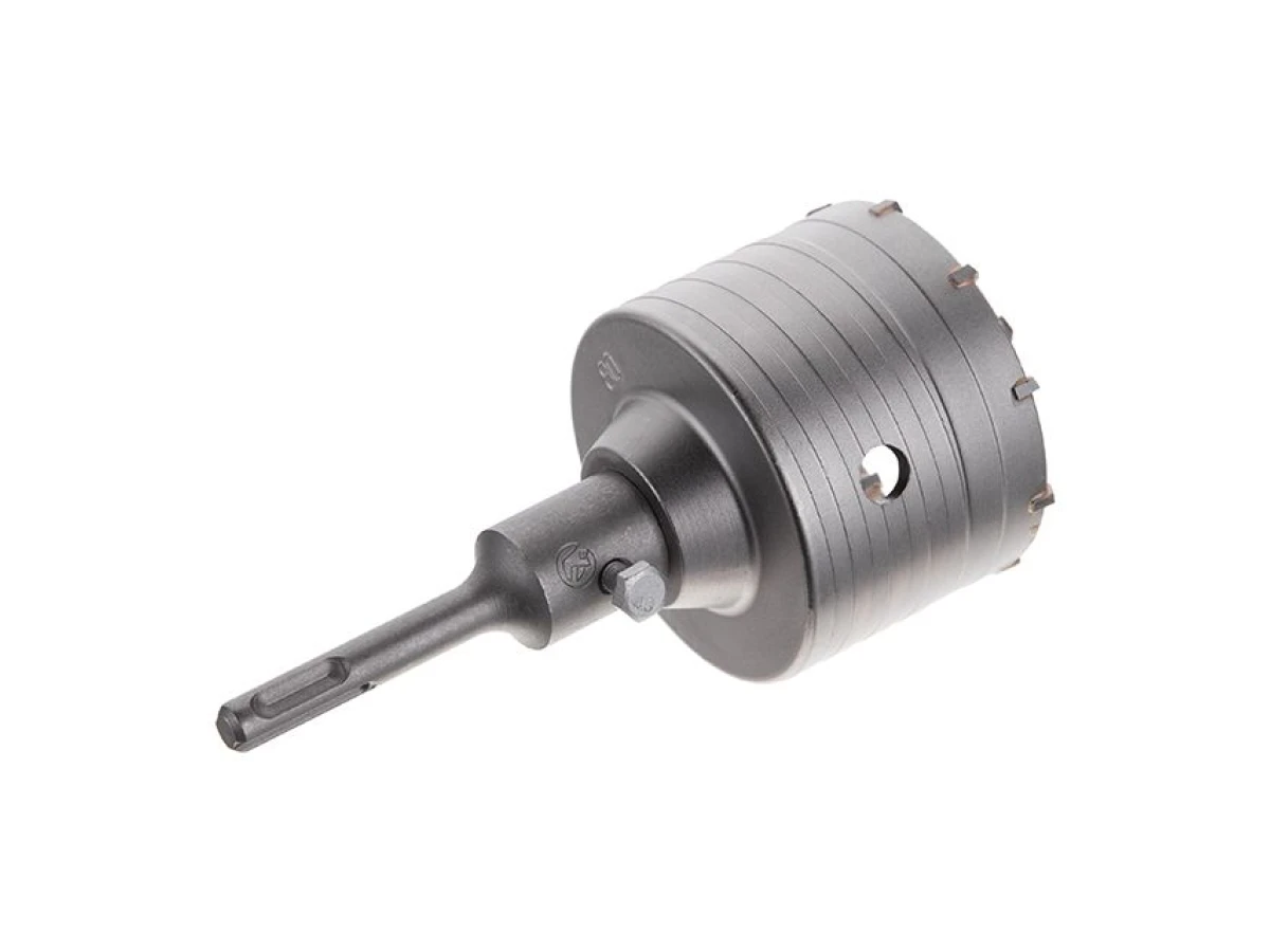 Комплект: Свердло корончасте по бетону 80мм + Перехідник SDS Plus 100мм INTERTOOL SD-7080 