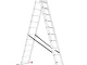 Лестница алюминиевая 3-х секционная универсальная раскладная, 3*12 ступ., 7,60 м INTERTOOL LT-0312 