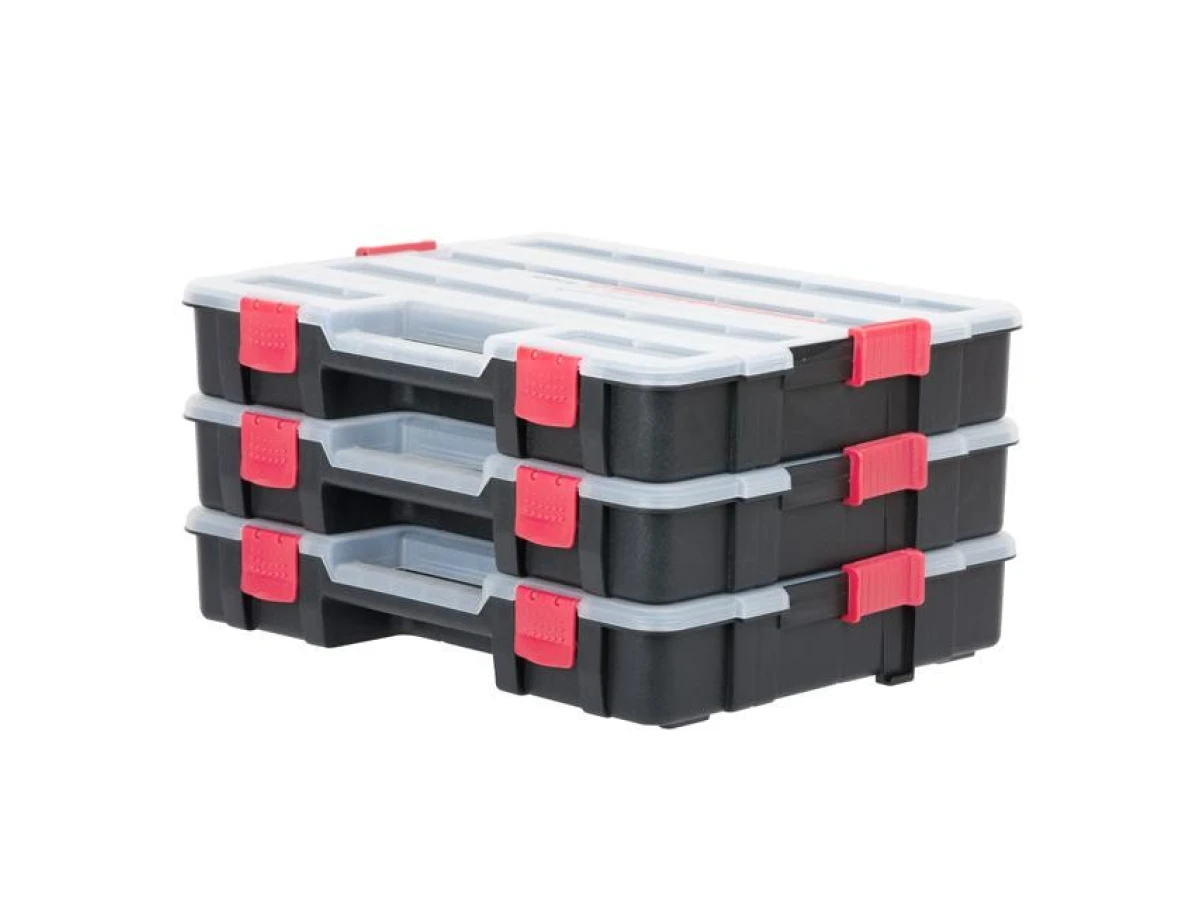 Пластиковий органайзер для інструментів 14.5" 375*290*67 мм INTERTOOL BX-4021 