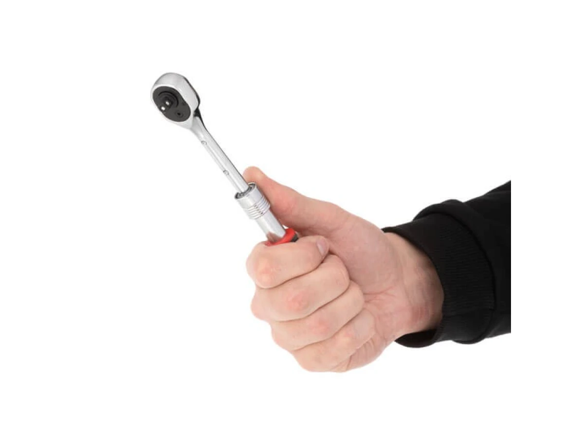 Рукоятка з храповим механізмом телескопічна, 72 зуба 1/4 ", Cr-V STORM INTERTOOL ET-8004 