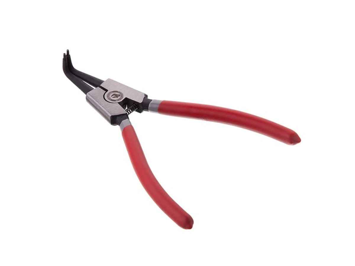 Щипці для зняття стопорных кілець вигнуті на розтиск 180мм INTERTOOL HT-7014 