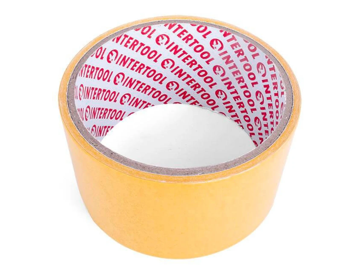 Скотч двосторонній 50 мм * 5 м на поліпропіленовій основі INTERTOOL KT-0951 