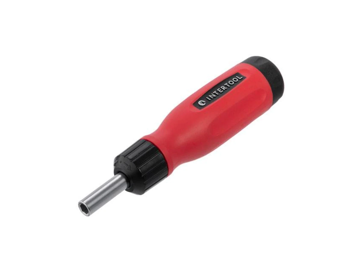 Викрутка реверсивна з комплектом насадок 12 од. INTERTOOL VT-1003 