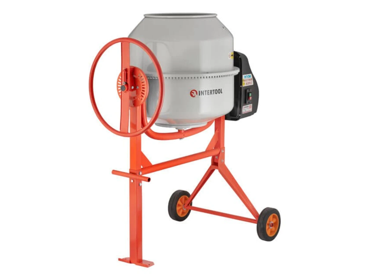 Бетоносмеситель 850 Вт, 180 л, 24-29 об/мин INTERTOOL DT-9180 