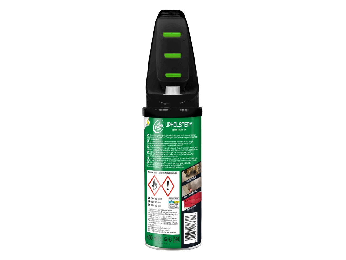 Очисник текстилю Odor-X зі щіткою Turtle Wax UPHOLSTERY 400 мл 