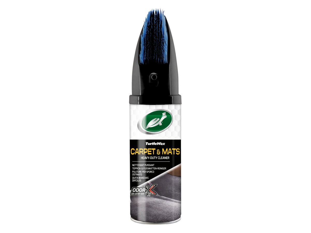 Очисник текстилю та килимів надпотужний Odor-X зі щіткою Turtle Wax CARPET MATS 400 мл 