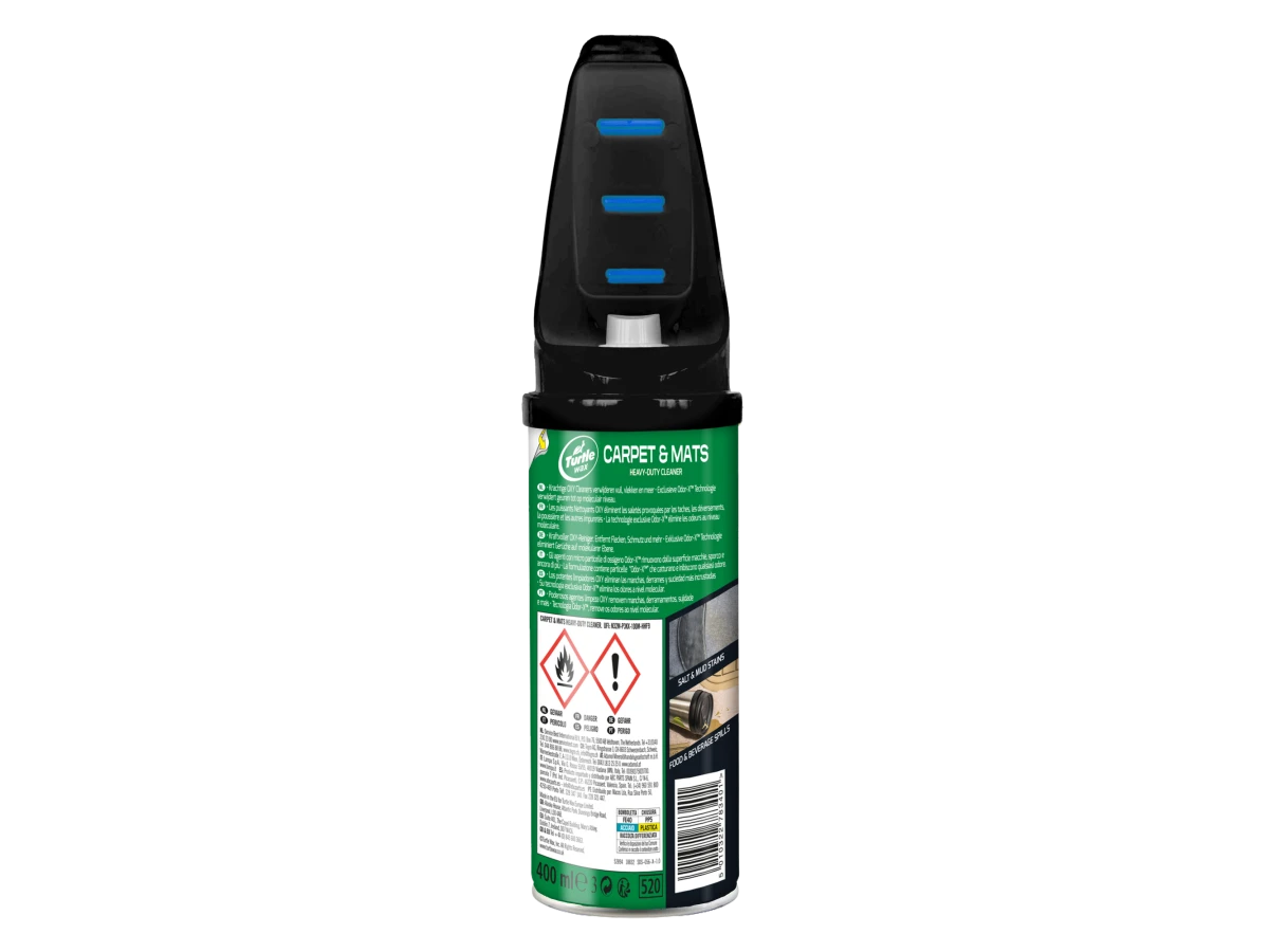 Очисник текстилю та килимів надпотужний Odor-X зі щіткою Turtle Wax CARPET MATS 400 мл 