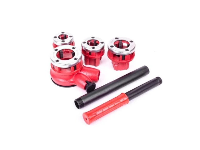 Набор плашек 4 шт для нарезки резьбы 1/2"; 3/4"; 1"; 1 1/4" INTERTOOL SD-8004 