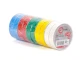 Стрічка ізоляційна, 17 мм * 20 м * 0.15 мм, кольорова (уп. 10 шт) INTERTOOL IT-0024 
