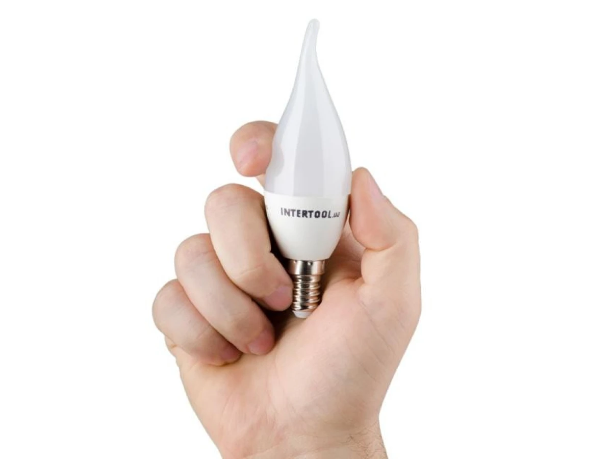 Светодиодная лампа LED 3 Вт, E14, 220 В INTERTOOL LL-0161 