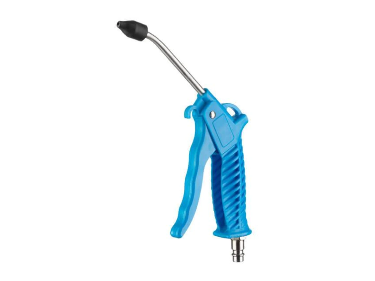 Набір для продування кабіни вантажних авто: пістолет, шланг поліуретановий 5 м 6*4 мм, трійник на шланг 6 мм; на швидкороз'ємних з'єднаннях INTERTOOL PT-1506 