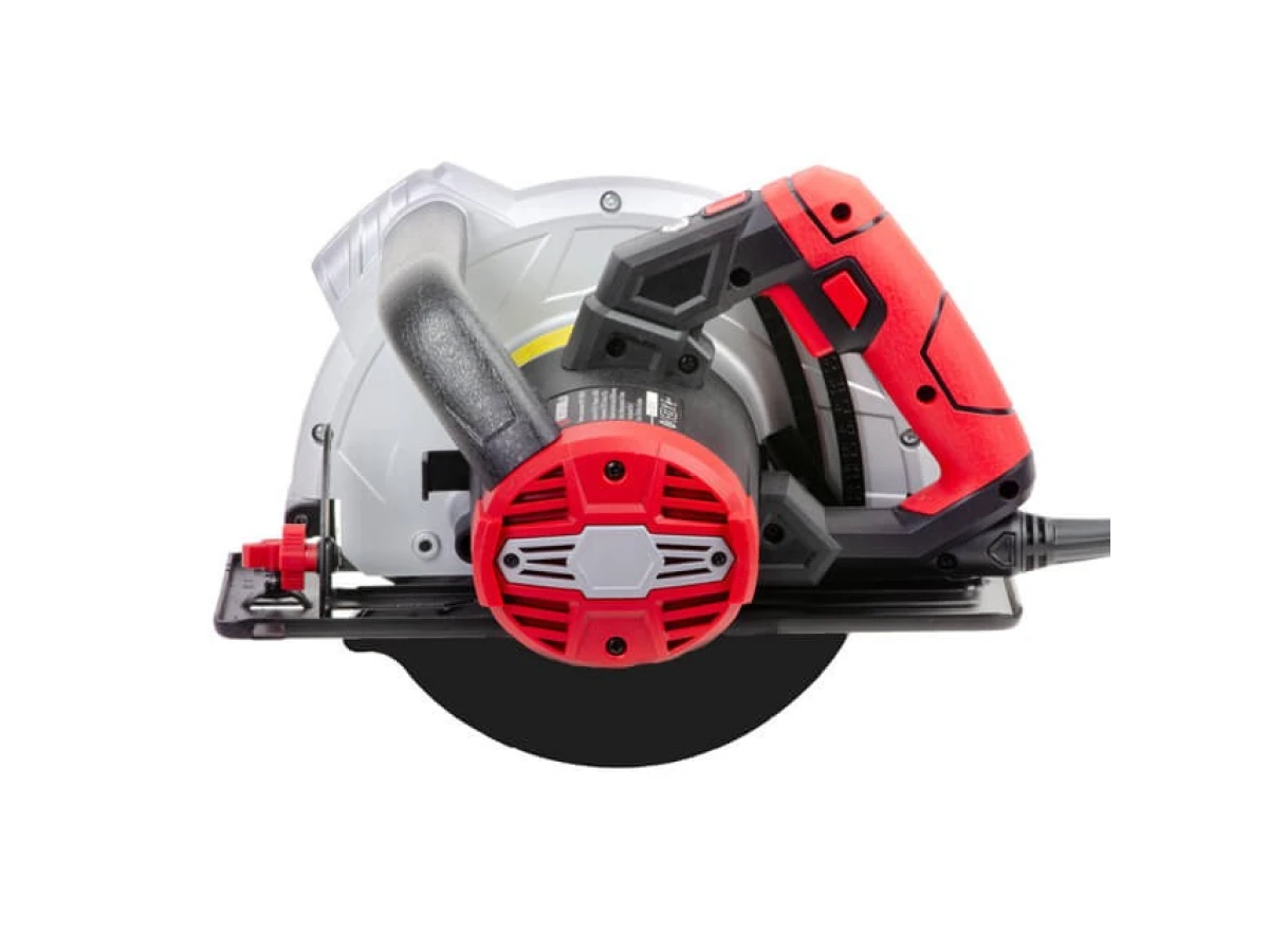 Пила дискова 1500 Вт, 5800 об/хв., кут 90-45°, глибина розпилу 65-43 мм, диск 190*20 мм, 24 зуба, лазер INTERTOOL WT-0618 