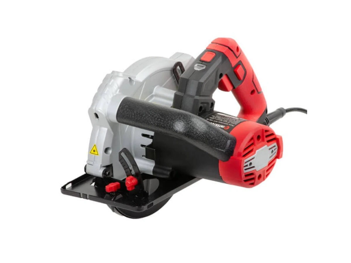 Пила дискова 1500 Вт, 5800 об/хв., кут 90-45°, глибина розпилу 65-43 мм, диск 190*20 мм, 24 зуба, лазер INTERTOOL WT-0618 