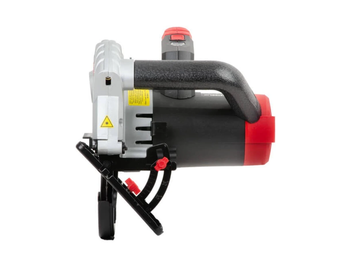 Пила дискова 1500 Вт, 5800 об/хв., кут 90-45°, глибина розпилу 65-43 мм, диск 190*20 мм, 24 зуба, лазер INTERTOOL WT-0618 