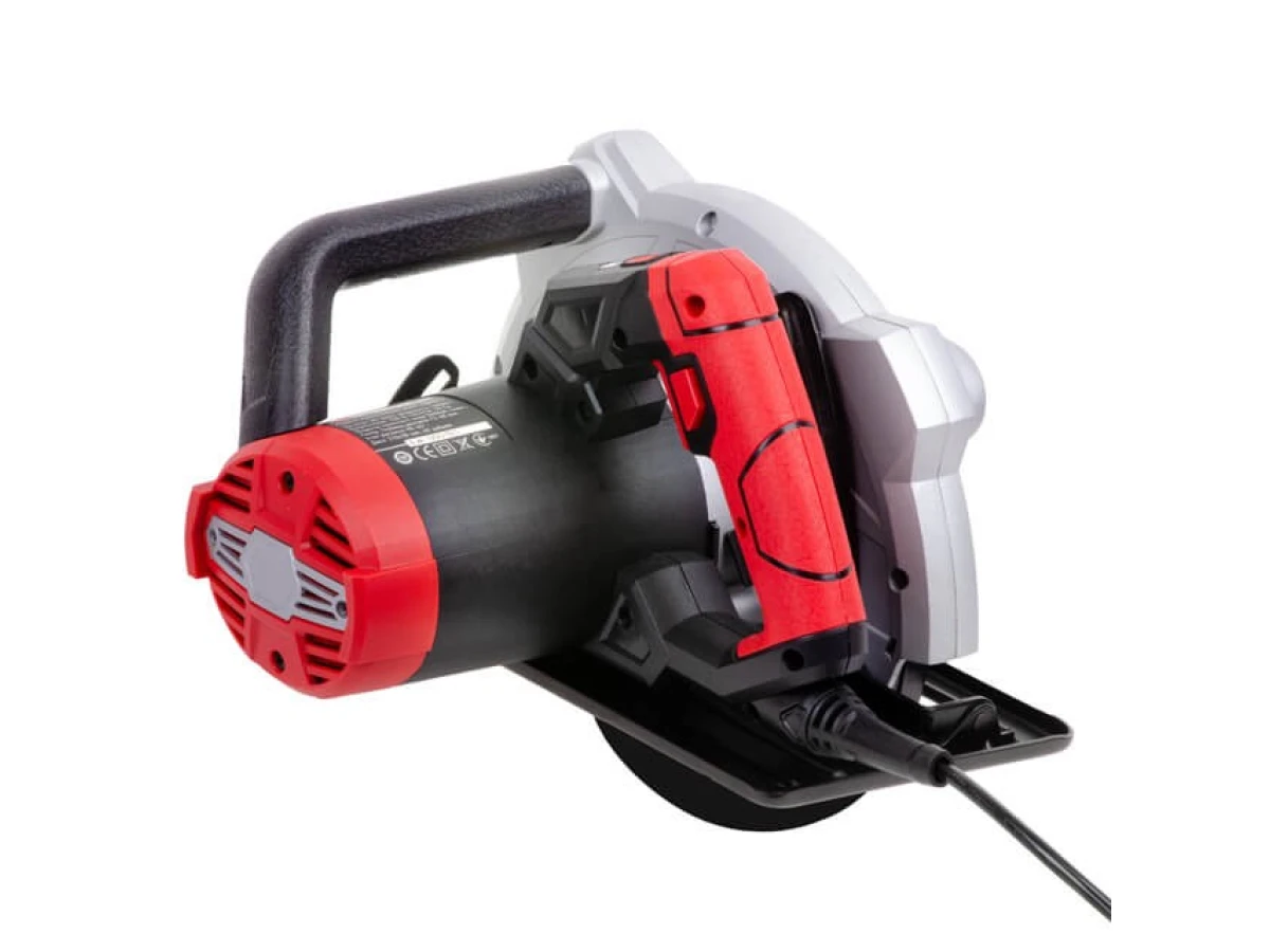 Пила дискова 1800 Вт, 5000 об/хв., кут 90°-45°, Глибина розпилу 73-48 мм, диск 210*30 мм, 40 зубців, лазер INTERTOOL WT-0621 