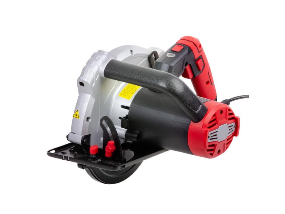 Пила дискова 1800 Вт, 5000 об/хв., кут 90°-45°, Глибина розпилу 73-48 мм, диск 210*30 мм, 40 зубців, лазер INTERTOOL WT-0621 