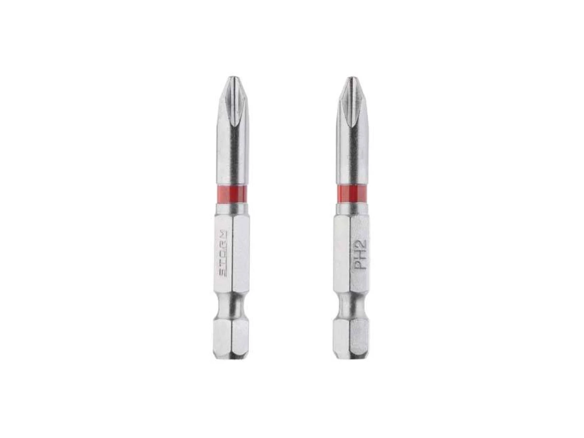 Комплект викруткових насадок PH2 1/4" * 50мм, S2, уп. 2 од., STORM INTERTOOL VT-0212 