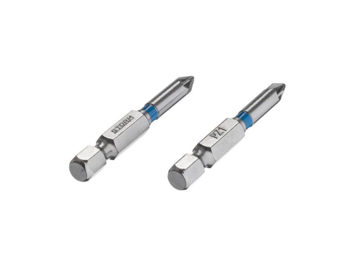 Комплект викруткових насадок PZ1 1/4" * 50мм, S2, уп. 2 од., STORM INTERTOOL VT-0214 