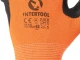 Перчатка трикотажная, синтетическая, оранжевая, покрыта черным рифленым латексом, 9" INTERTOOL SP-0120 
