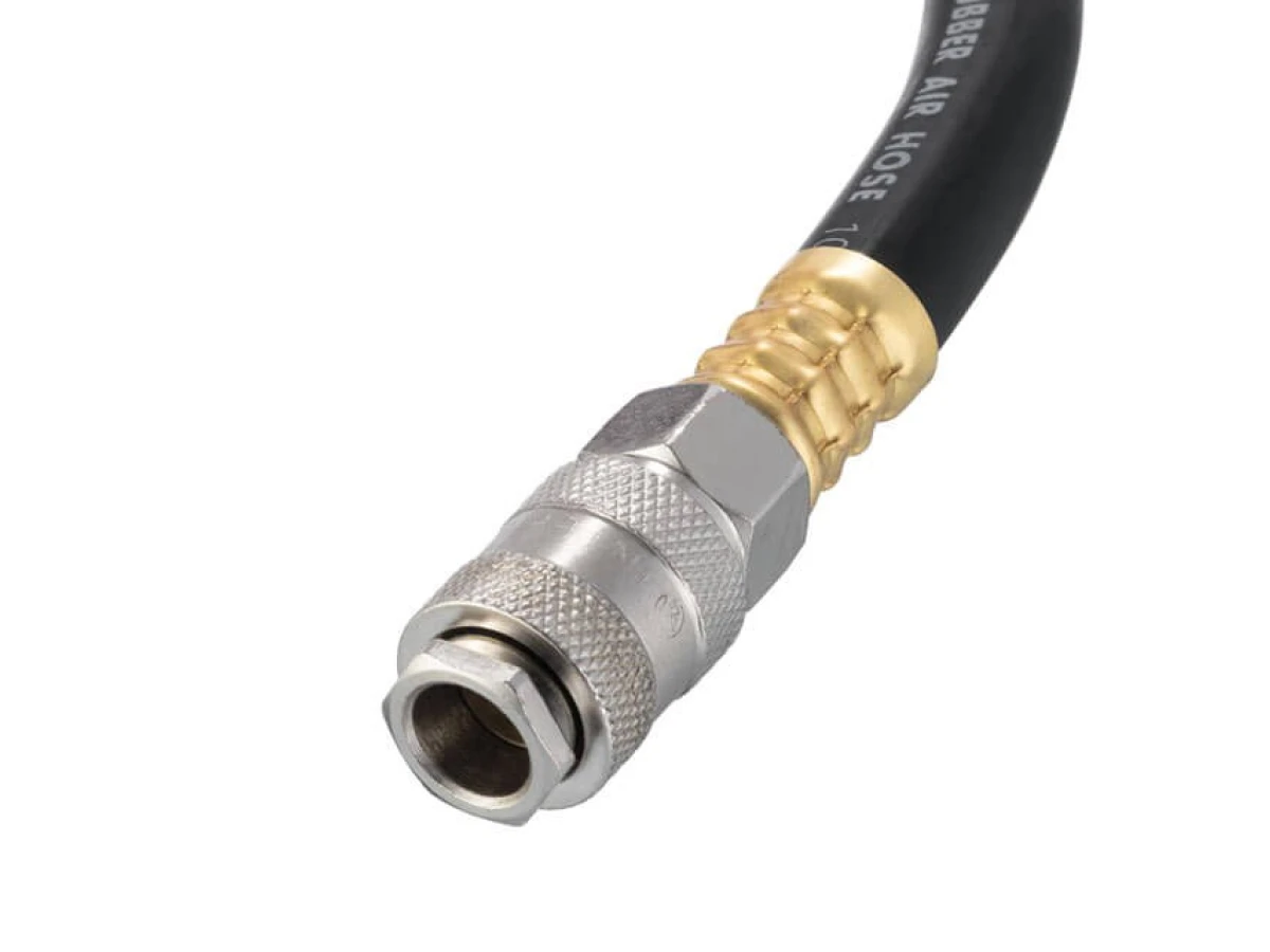 Шланг гумовий повітряний армований, 20 атм, 10*17 мм, 15 м, зі швидкороз'ємними з'єднаннями, STORM INTERTOOL PT-1739 