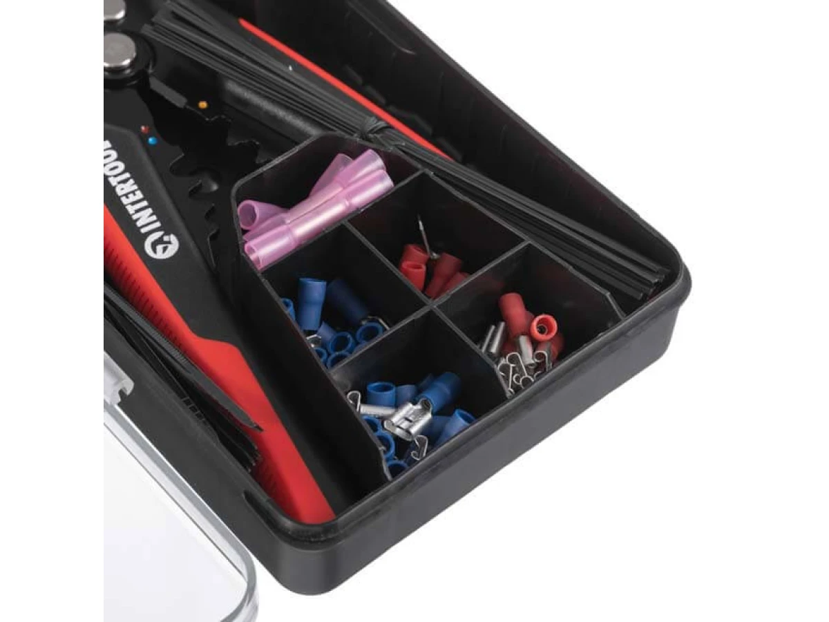 Знімач ізоляції автоматичний 200мм, з набором обтискних клем, STORM INTERTOOL HT-7024 